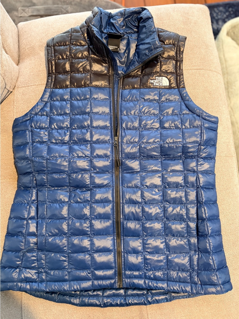 The North Face Blue Quilted Lightweight Insulated Vest
